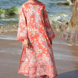 Afrozeh Summer Together Embroidered Lawn 3Pc Suit - Jasmine