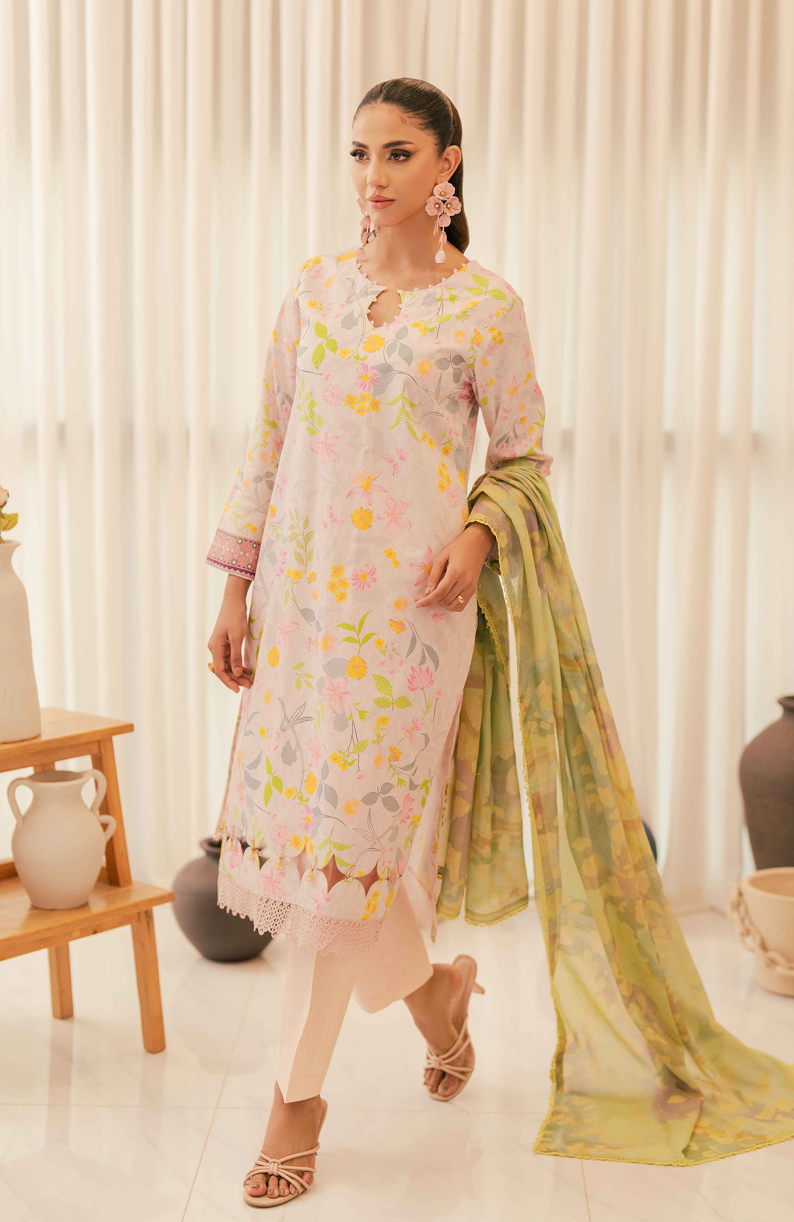 Al Zohaib | Sun Shine Bloom Cotton Silk |  SCS-24-03