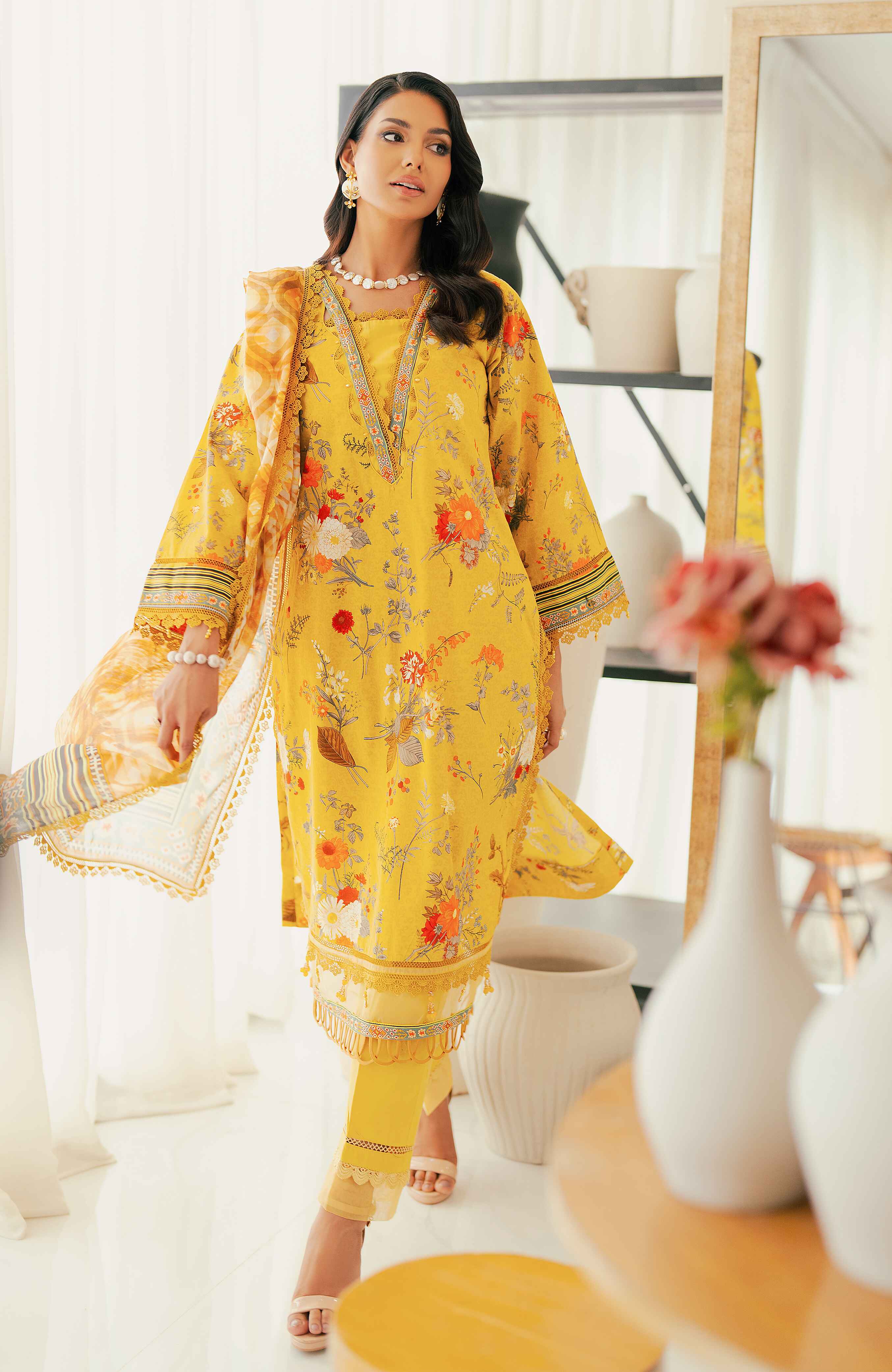 Al Zohaib | Sun Shine Bloom Cotton Silk |  SCS-24-04