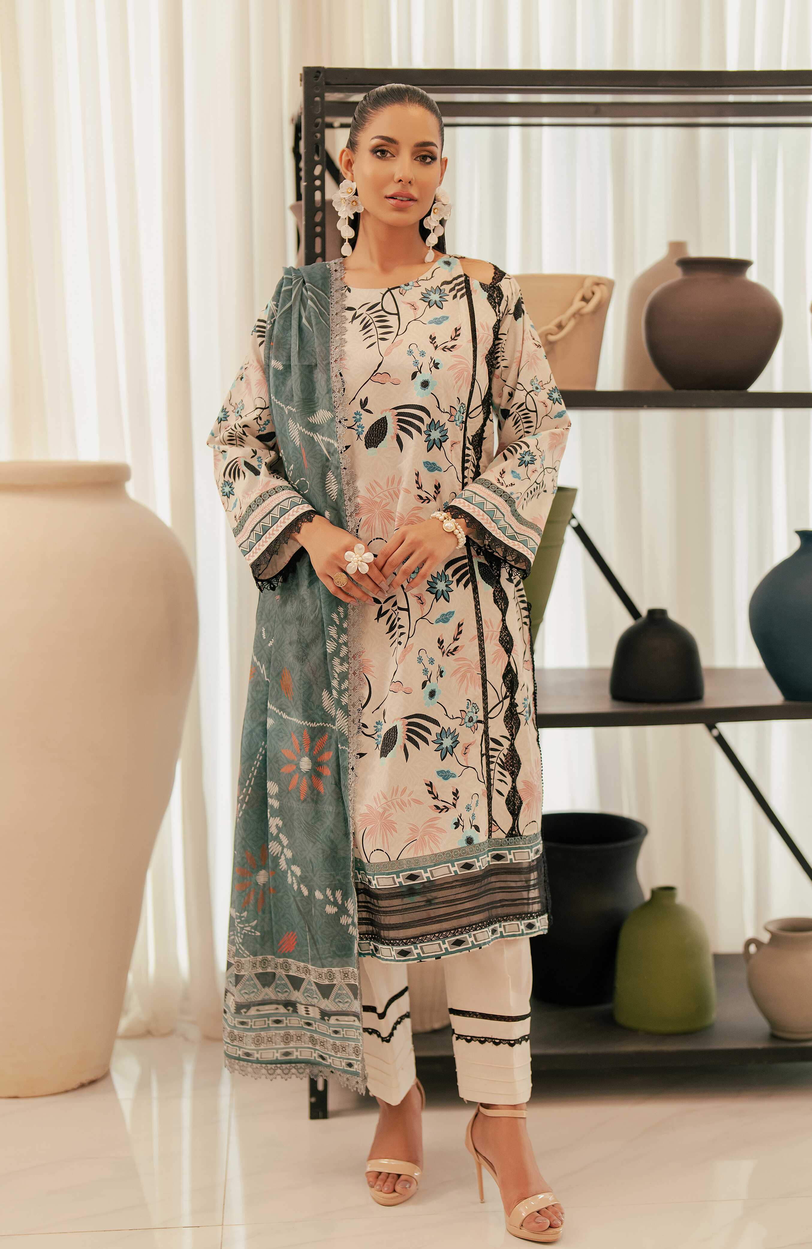 Al Zohaib | Sun Shine Bloom Cotton Silk |  SCS-24-12