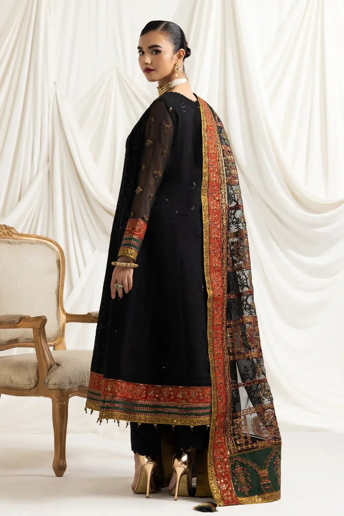 Alizeh | Formals Collection | Mehlika B (BLACK) - Rang-e-Khaas