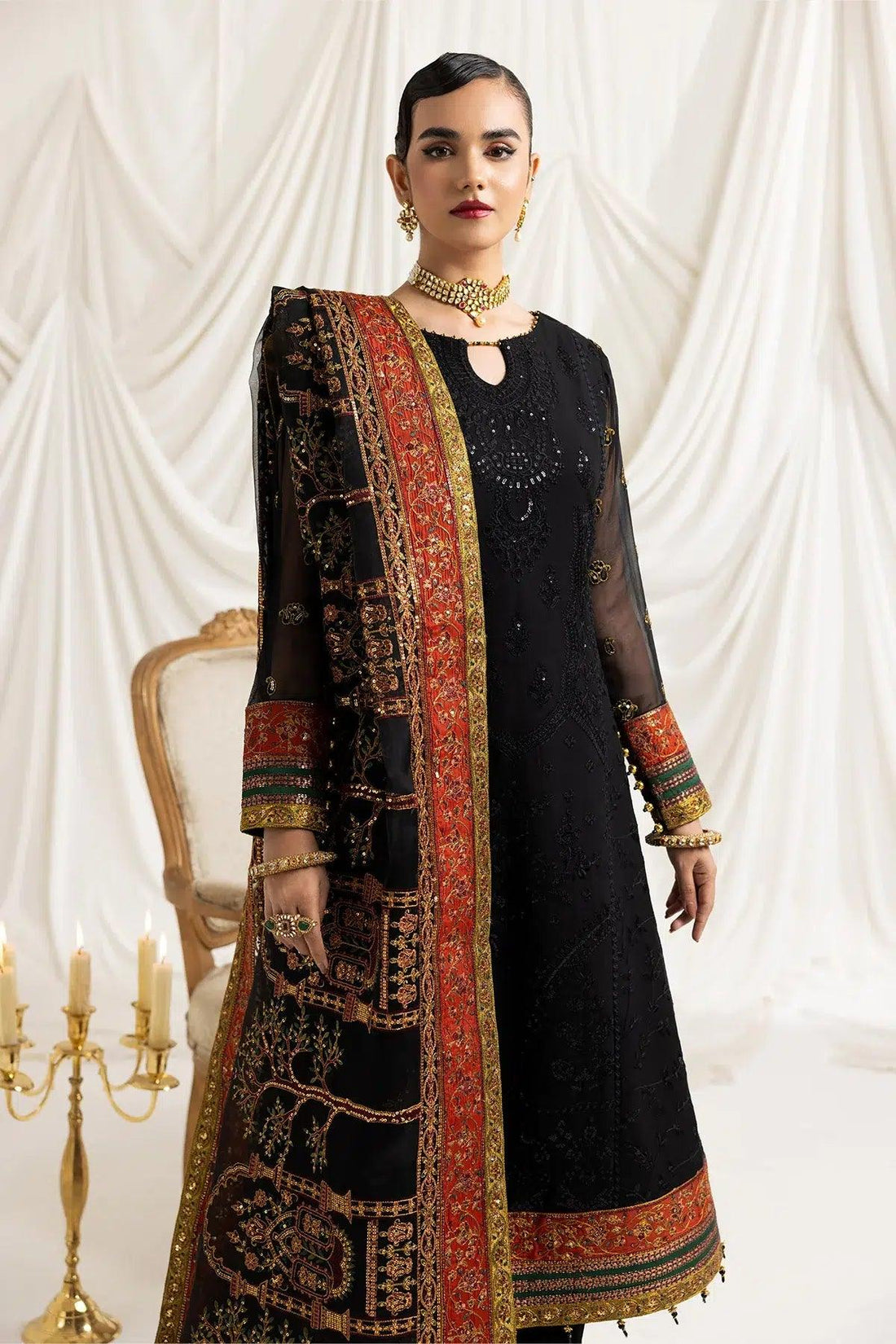 Alizeh | Formals Collection | Mehlika B (BLACK) - Rang-e-Khaas