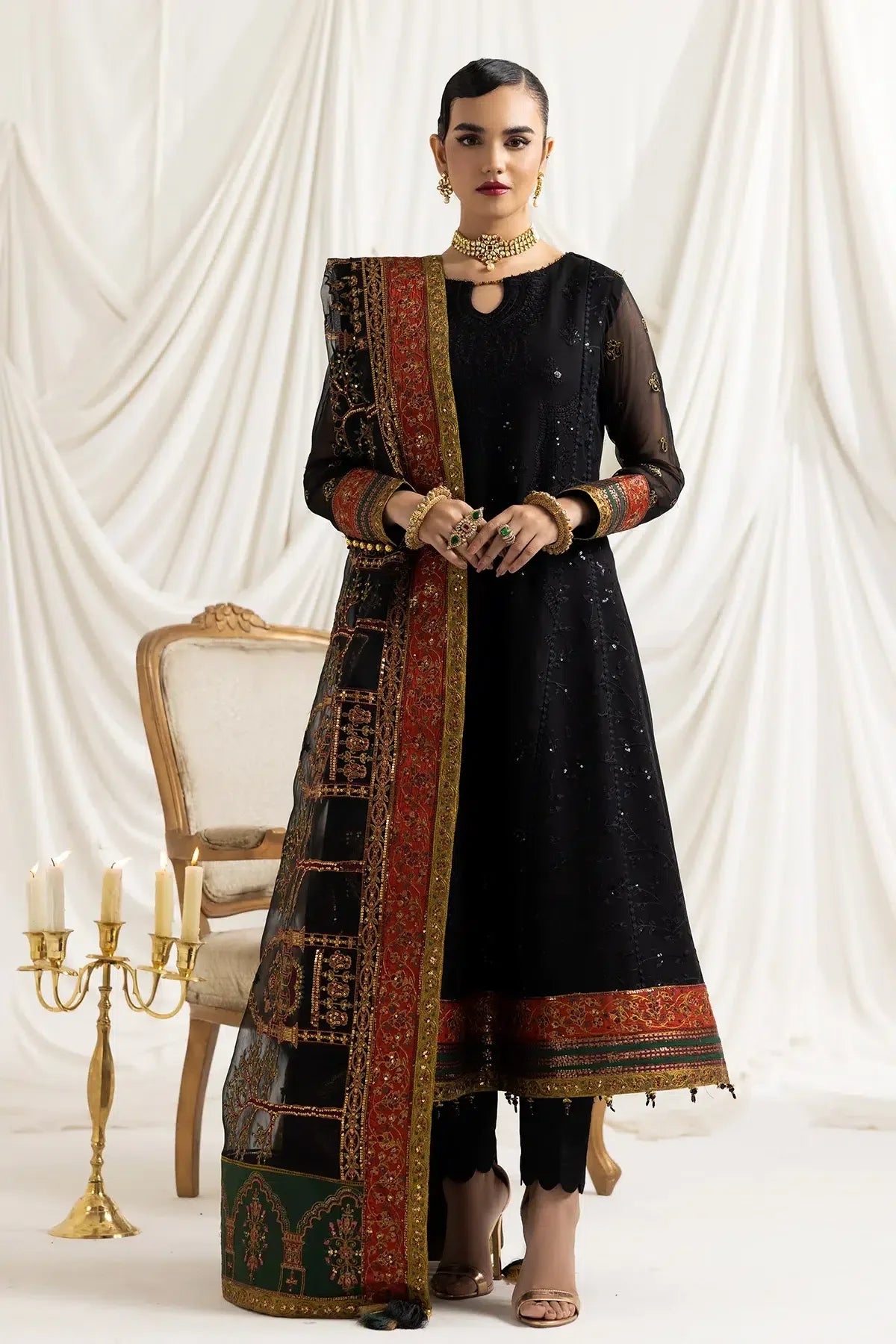Alizeh | Formals Collection | Mehlika B (BLACK) - Rang-e-Khaas