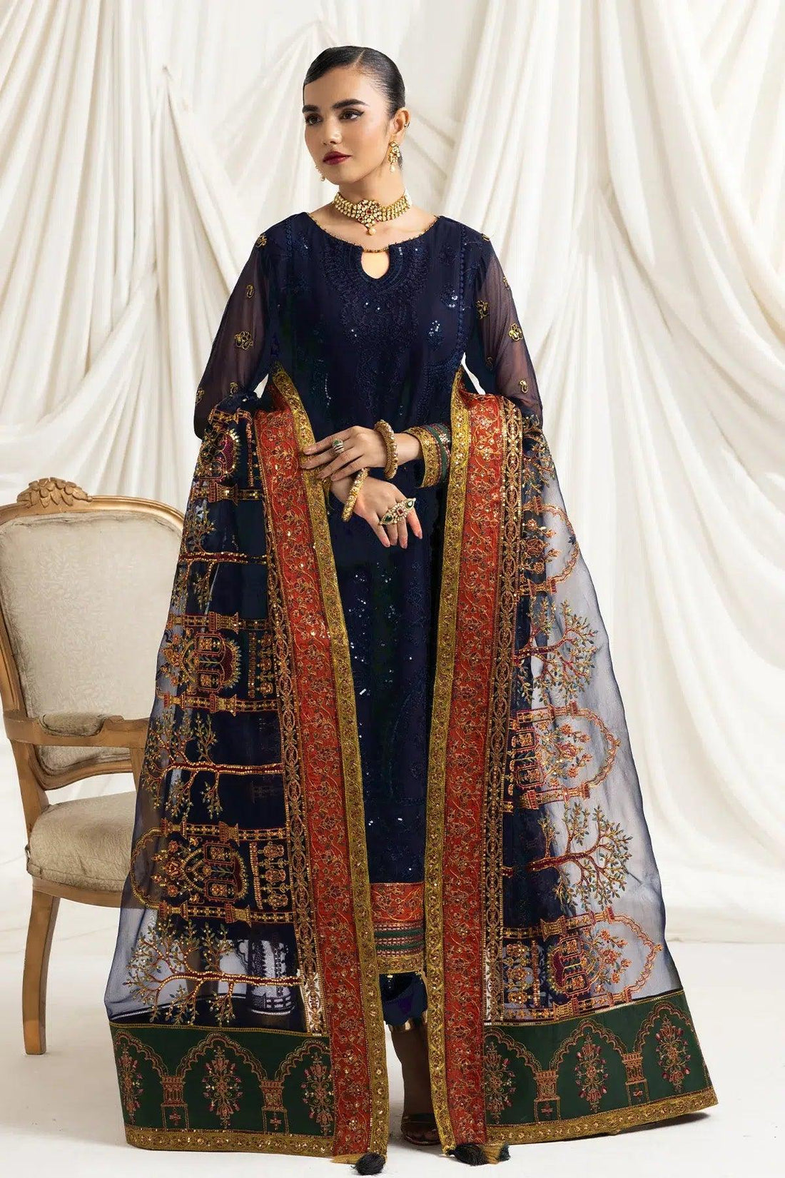 Alizeh | Formals Collection | Mehlika C (BLUE) - Rang-e-Khaas
