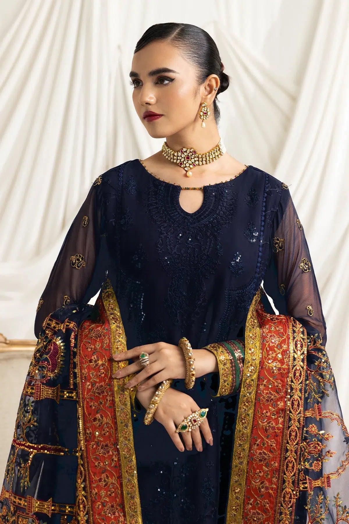 Alizeh | Formals Collection | Mehlika C (BLUE) - Rang-e-Khaas