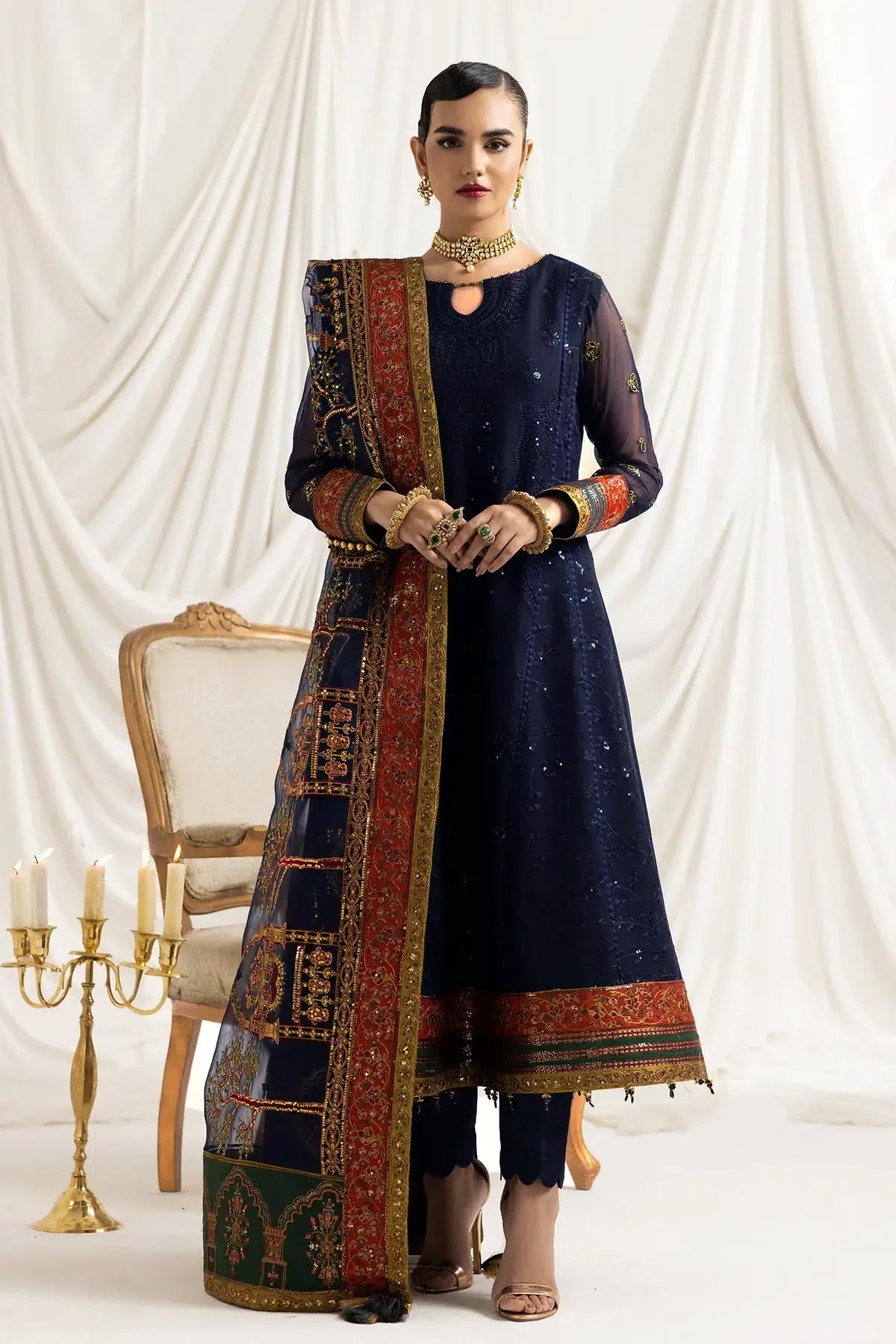 Alizeh | Formals Collection | Mehlika C (BLUE) - Rang-e-Khaas