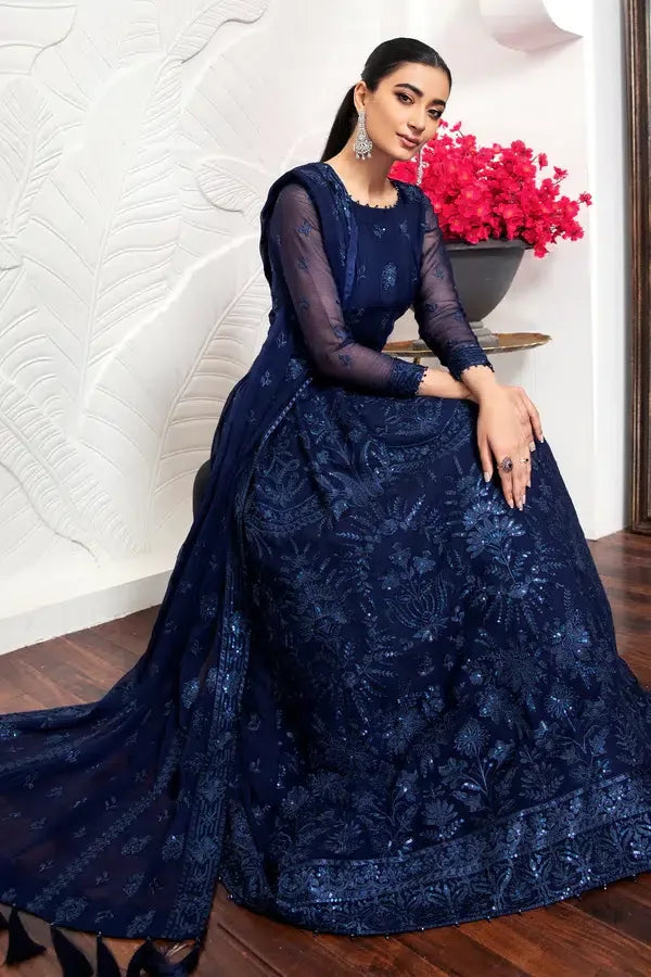 Alizeh | Formals Collection | Glace Blue - Rang-e-Khaas