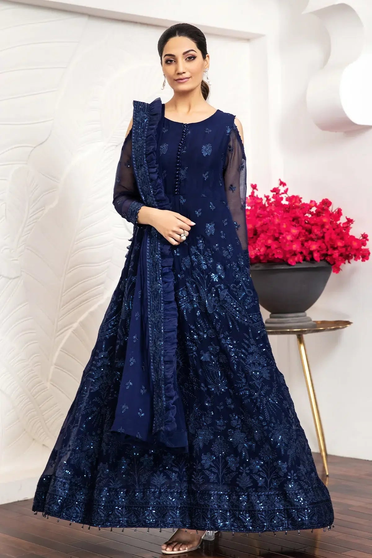 Alizeh | Formals Collection | Glace Blue - Rang-e-Khaas