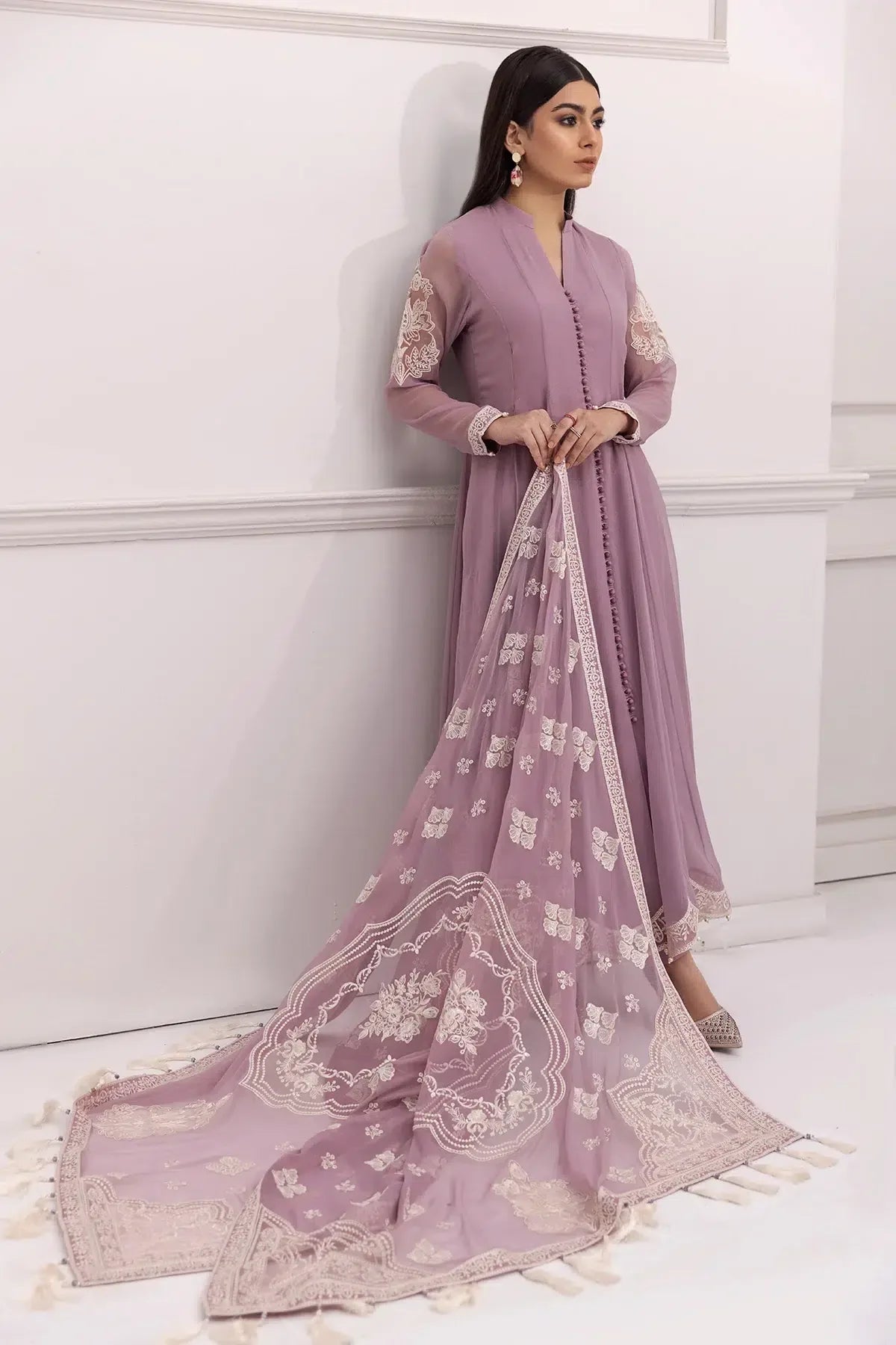 Alizeh | Formals Collection | Lilac Dress 3 piece - RTW1006 - Rang-e-Khaas