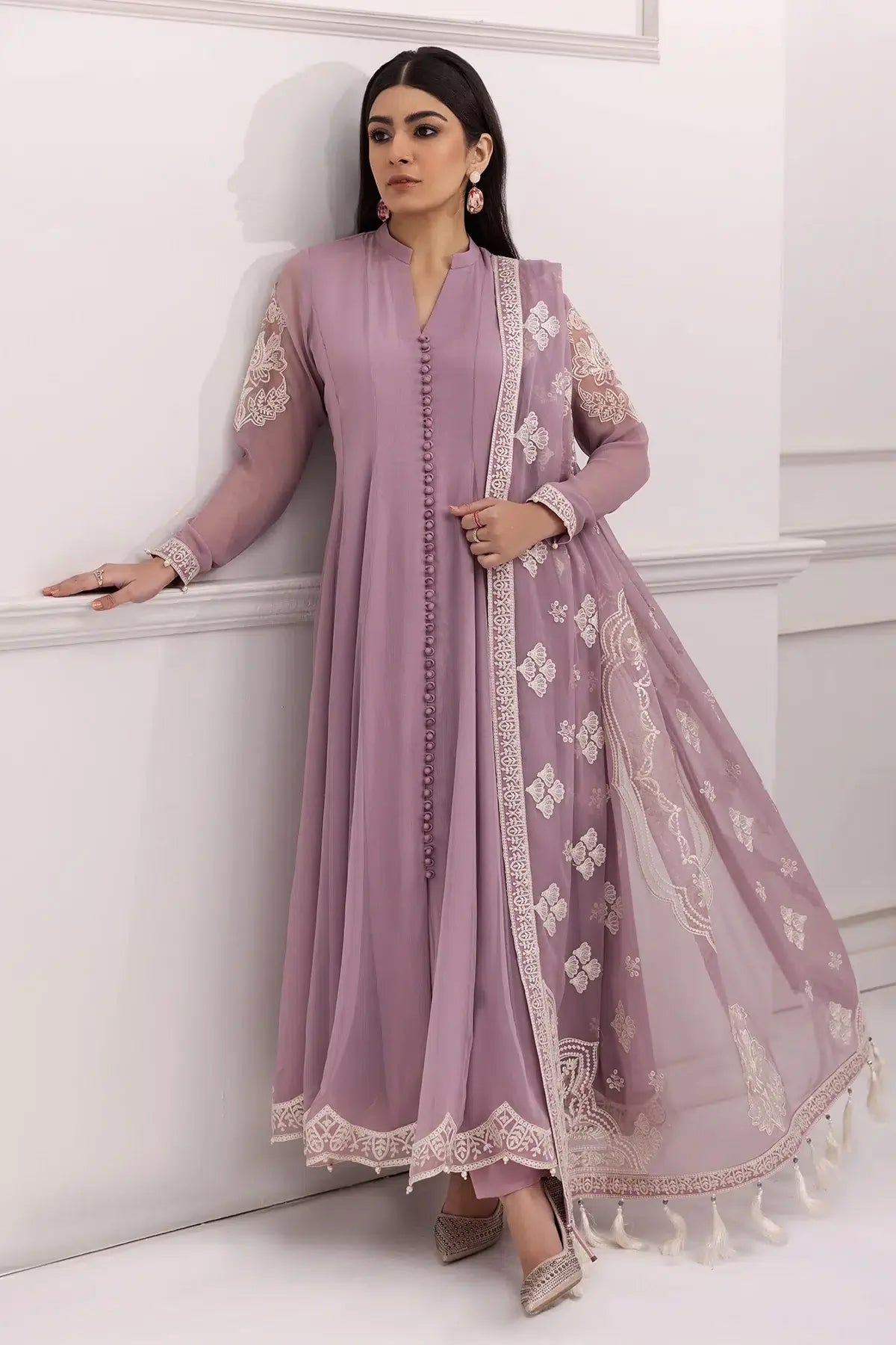 Alizeh | Formals Collection | Lilac Dress 3 piece - RTW1006 - Rang-e-Khaas