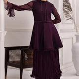 Alizeh | Formals Collection | Purple Frock 2 piece - RTW1001