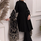 Alizeh | Formals Collection | Black Dress 3 piece - RTW1008