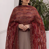 Alizeh | Formals Collection | Beige Dress 3 piece - RTW1010