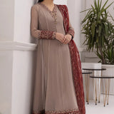 Alizeh | Formals Collection | Beige Dress 3 piece - RTW1010