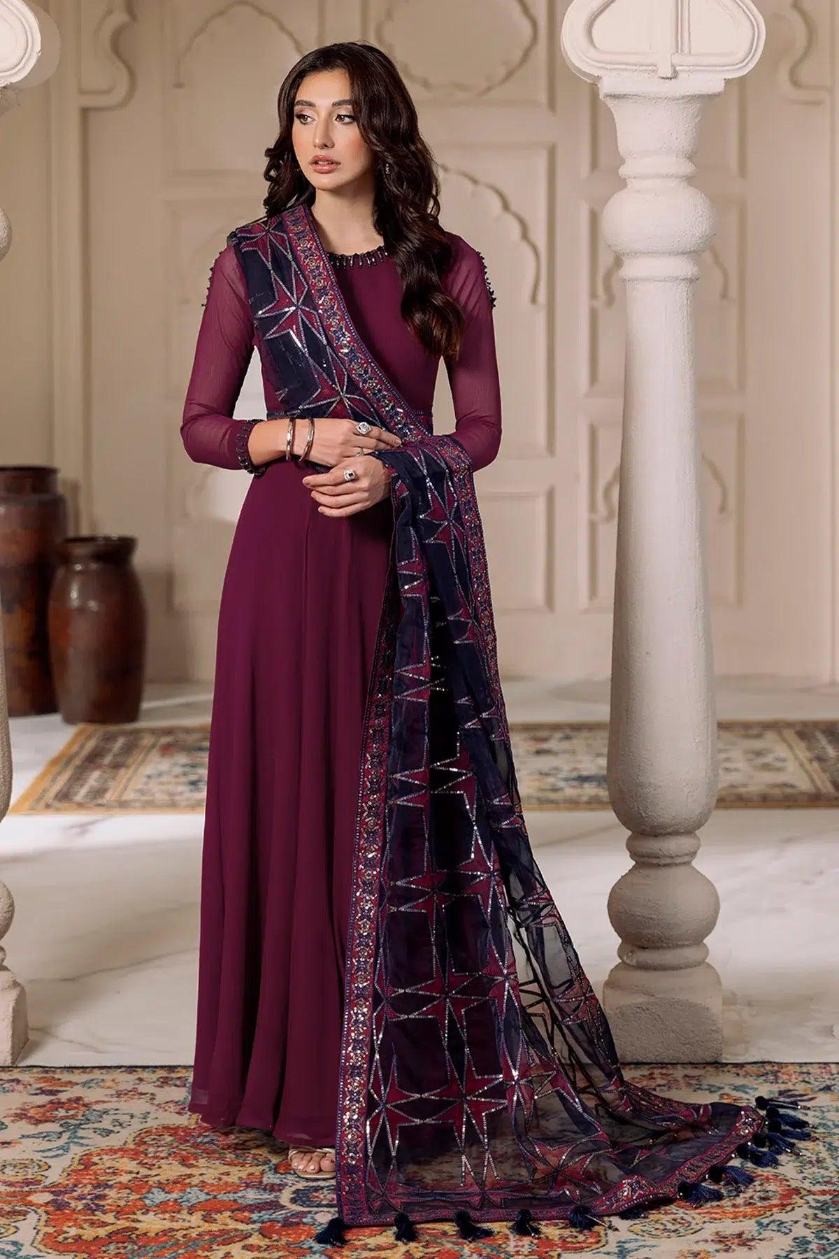 Alizeh | Formals Collection | Magenta 3 piece - RTW1013 - Rang-e-Khaas
