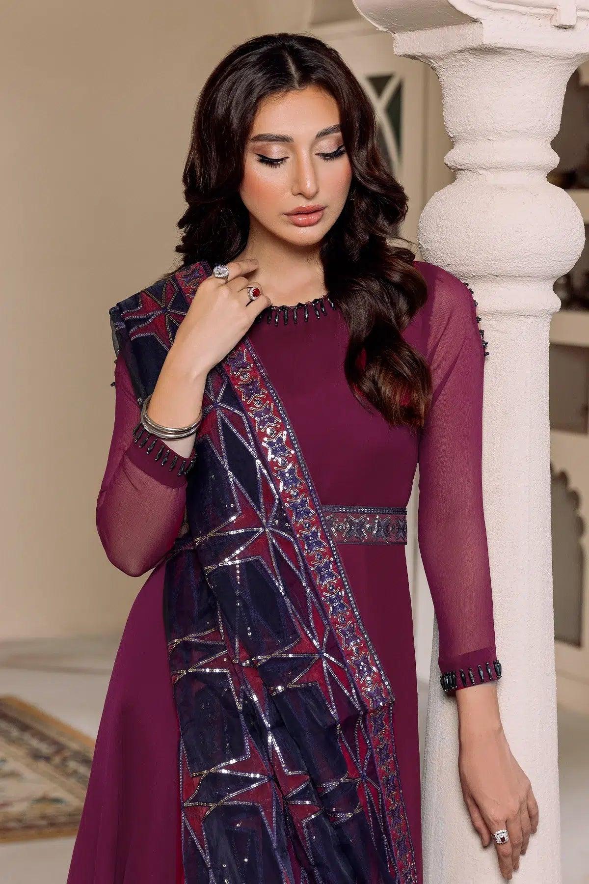 Alizeh | Formals Collection | Magenta 3 piece - RTW1013 - Rang-e-Khaas