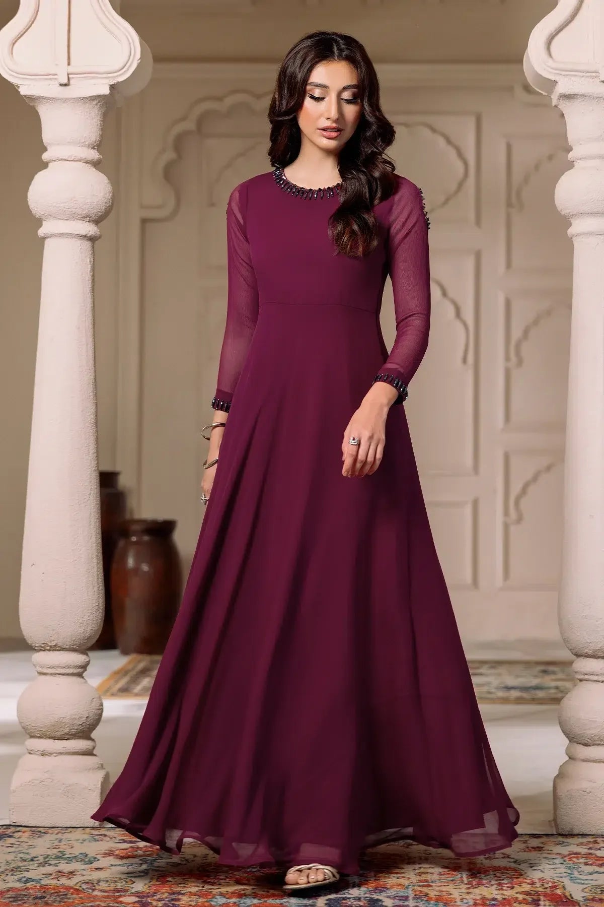 Alizeh | Formals Collection | Magenta 3 piece - RTW1013 - Rang-e-Khaas