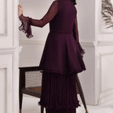 Alizeh | Formals Collection | Purple Frock 2 piece - RTW1001