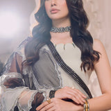 Alizeh | Formals Collection | Offwhite Black 4 piece - RTW1016