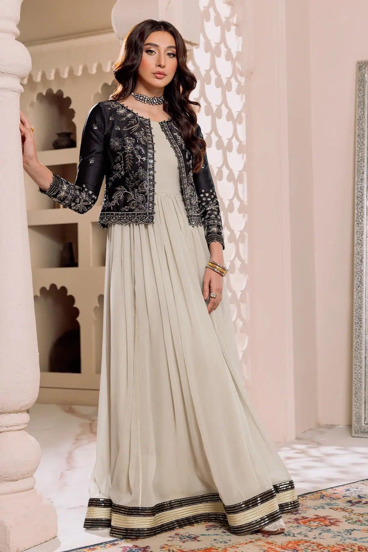 Alizeh | Formals Collection | Offwhite Black 4 piece - RTW1016 - Rang-e-Khaas