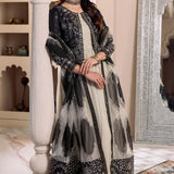 Alizeh | Formals Collection | Offwhite Black 4 piece - RTW1016