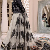 Alizeh | Formals Collection | Offwhite Black 4 piece - RTW1016