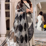 Alizeh | Formals Collection | Offwhite Black 4 piece - RTW1016