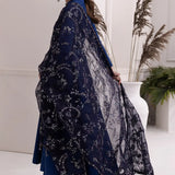 Alizeh | Formals Collection | Royal Blue Dress 3 piece - RTW1002