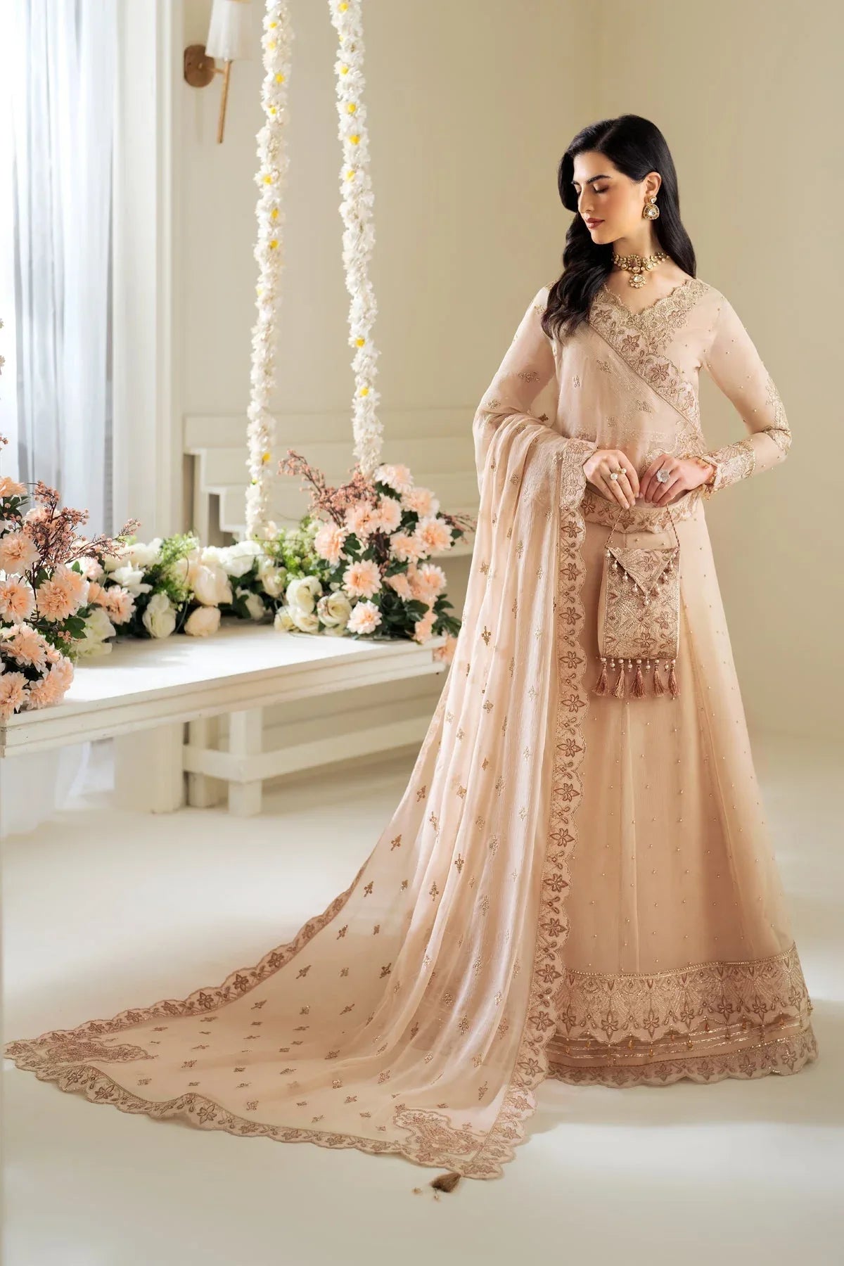 Alizeh | Selene Luxury Chiffon Collection 25 | AF-PS-8004-Lotus - Rang-e-Khaas