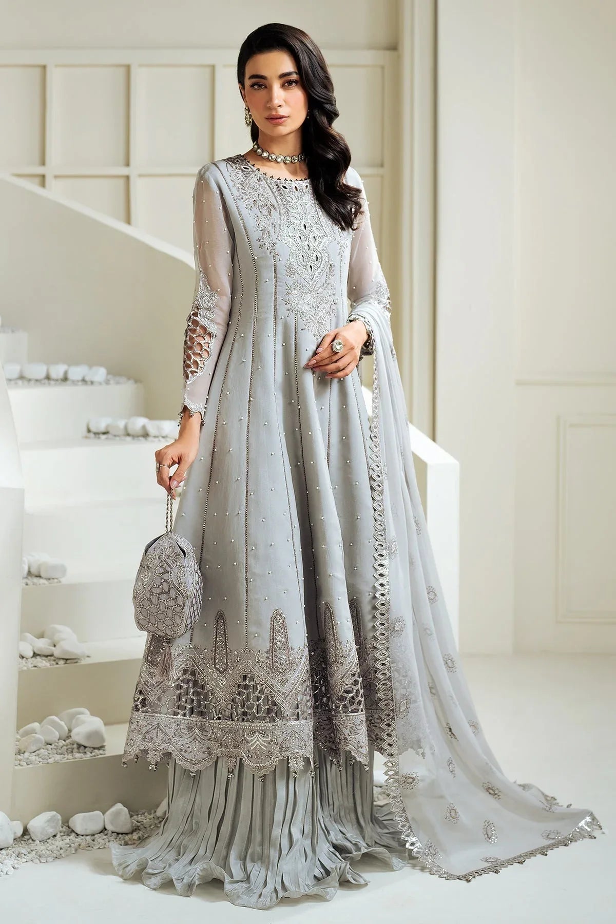 Alizeh | Selene Luxury Chiffon Collection 25 | AF-PS-8002-Luna - Rang-e-Khaas