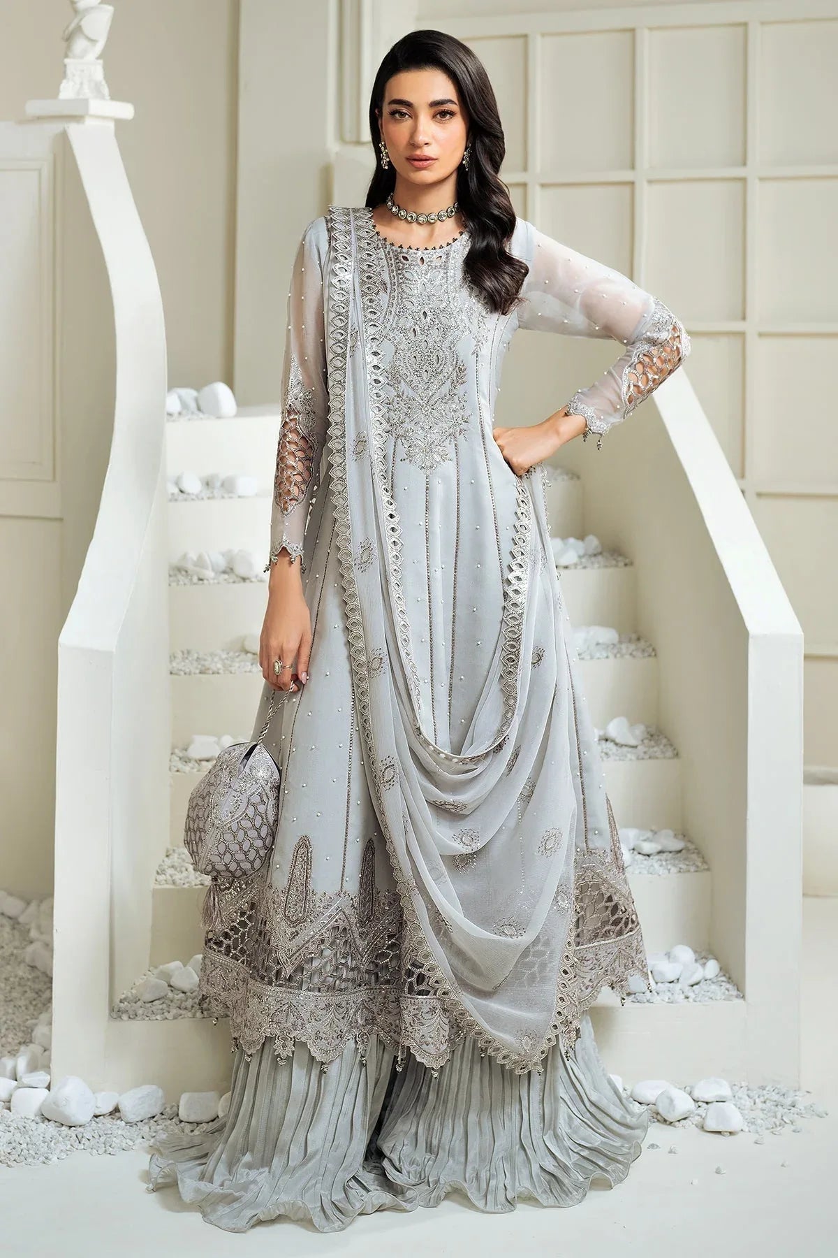 Alizeh | Selene Luxury Chiffon Collection 25 | AF-PS-8002-Luna - Rang-e-Khaas