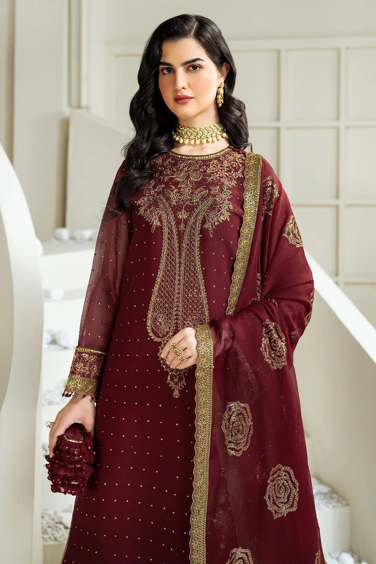 Alizeh | Selene Luxury Chiffon Collection 25 | AF-PS-8007-Gina - Rang-e-Khaas
