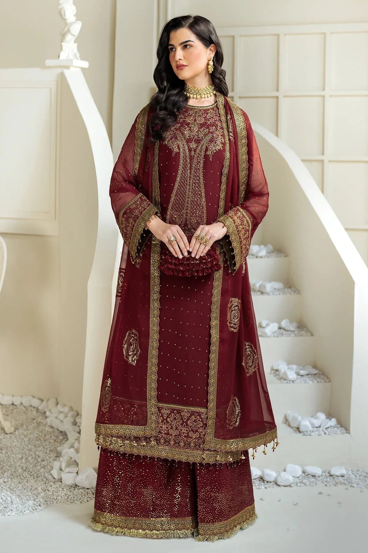 Alizeh | Selene Luxury Chiffon Collection 25 | AF-PS-8007-Gina - Rang-e-Khaas