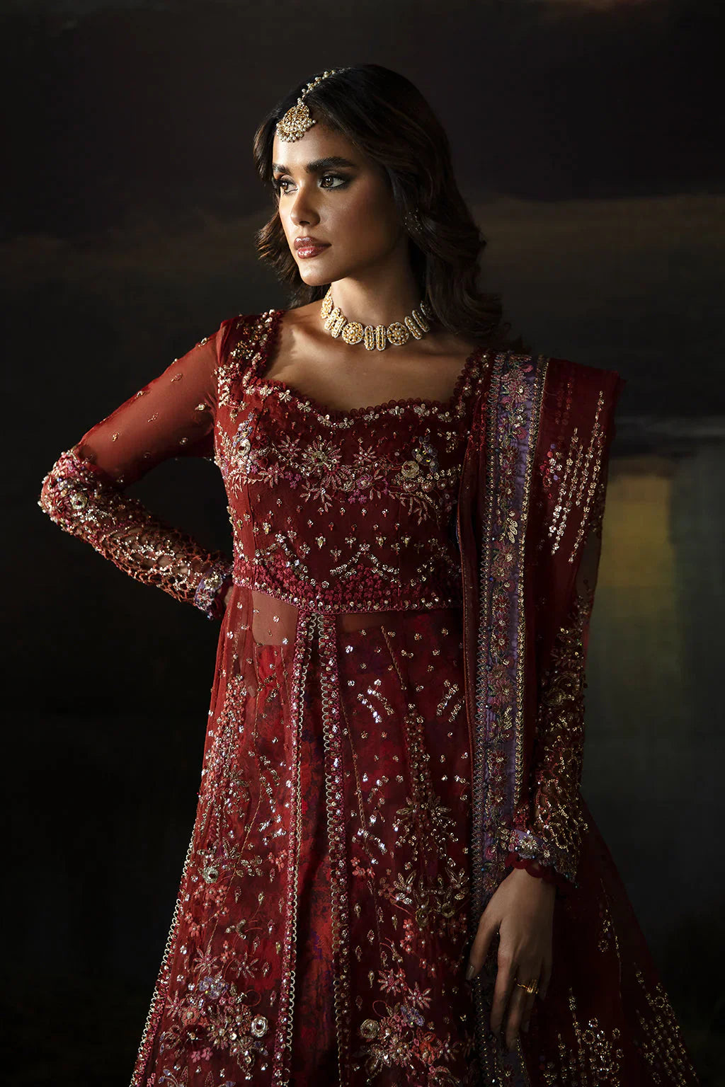 Hayat by Afrozeh Embroidered Organza 3Pc Suit AFH-24-02 ANAYA
