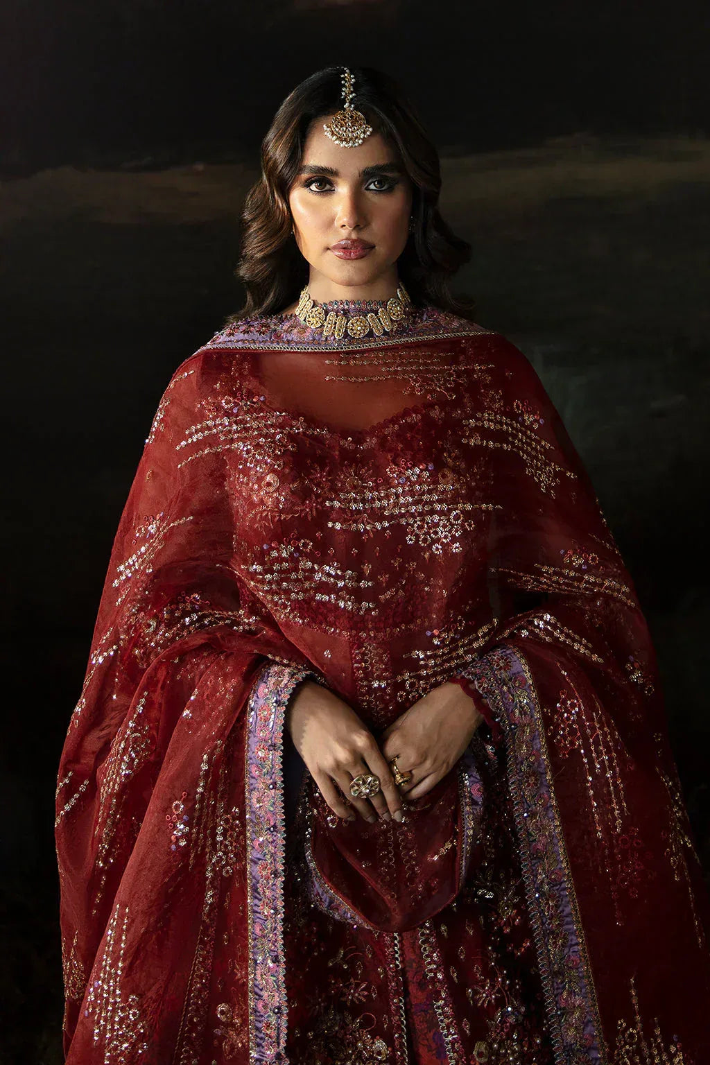 Hayat by Afrozeh Embroidered Organza 3Pc Suit AFH-24-02 ANAYA - Rang-e-Khaas