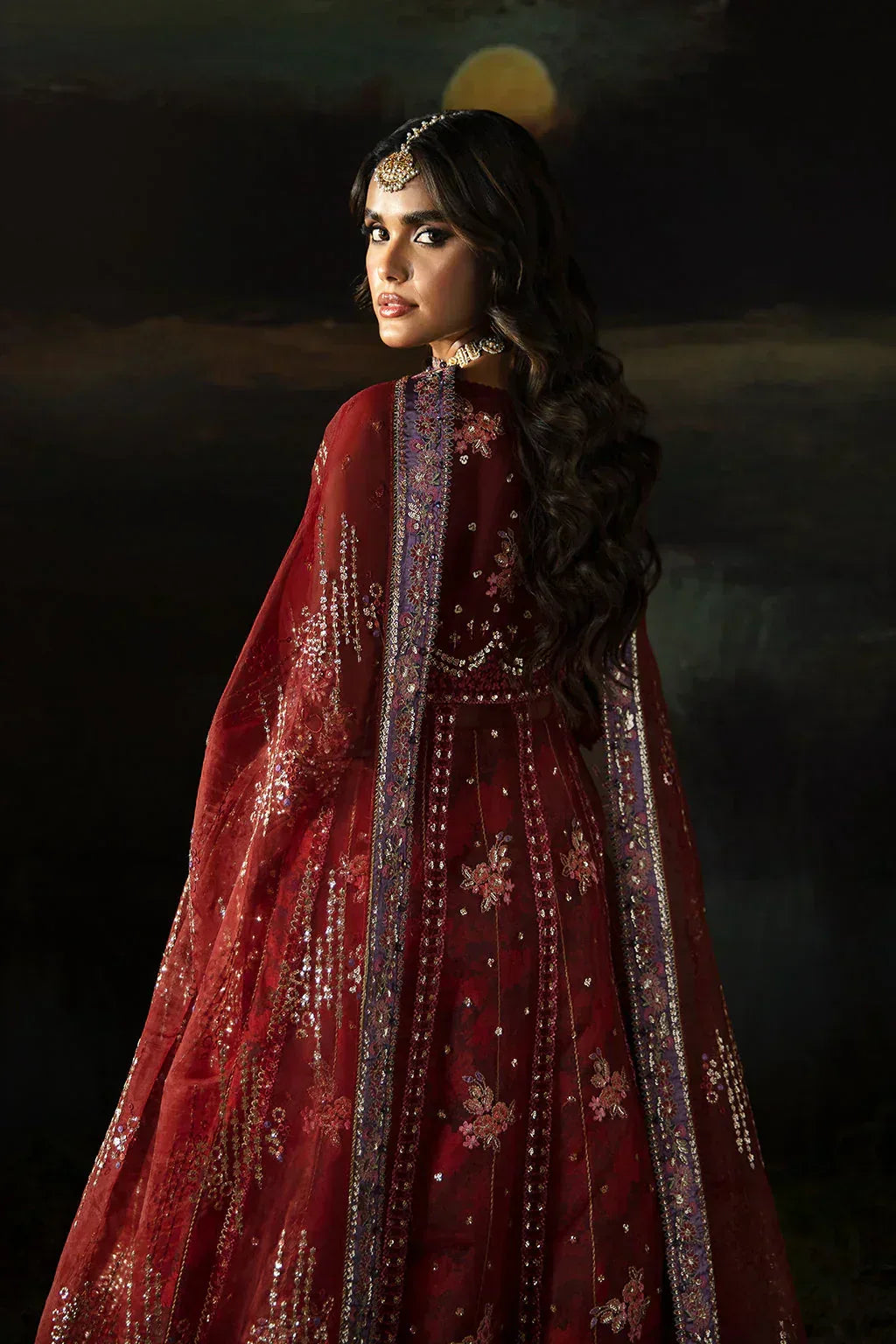 Hayat by Afrozeh Embroidered Organza 3Pc Suit AFH-24-02 ANAYA - Rang-e-Khaas