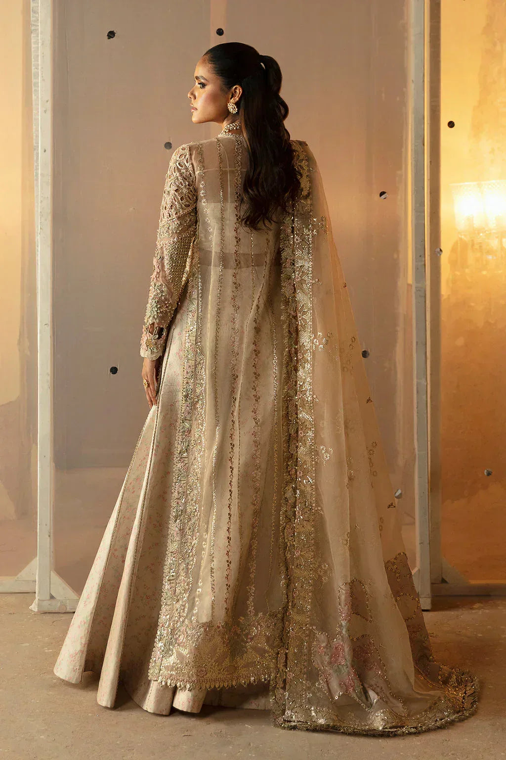 Hayat by Afrozeh Embroidered Organza 3Pc Suit AFH-24-05 ANIQA - Rang-e-Khaas