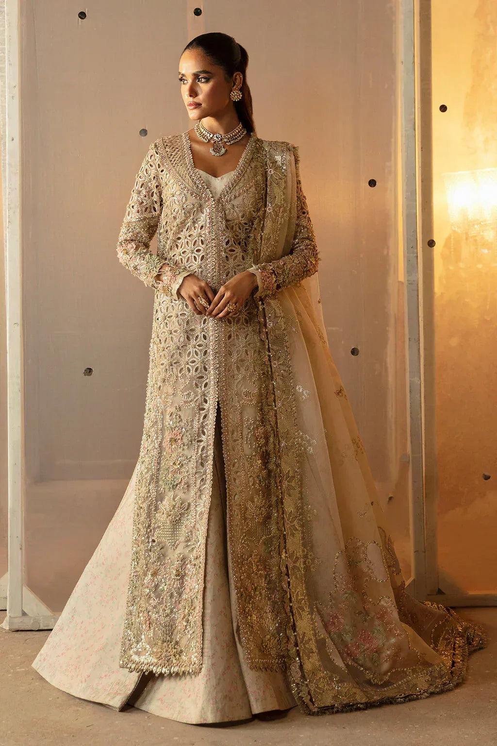 Hayat by Afrozeh Embroidered Organza 3Pc Suit AFH-24-05 ANIQA - Rang-e-Khaas