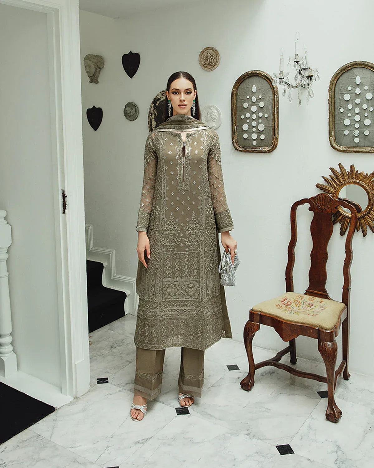 Maryum n Maria | Freesia Ariya Formals | SW23-504 - Umber - Zarin - Rang-e-Khaas