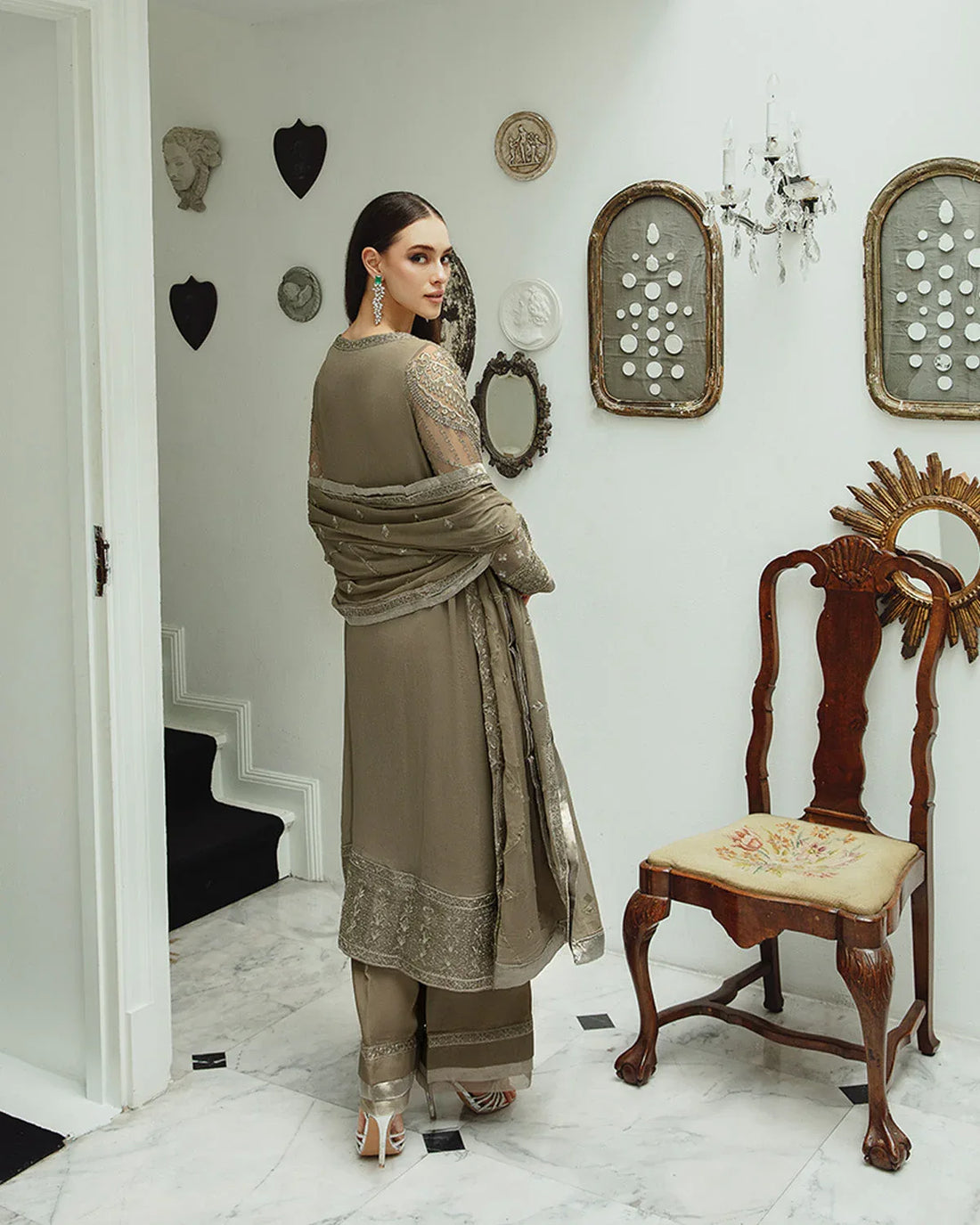 Maryum n Maria | Freesia Ariya Formals | SW23-504 - Umber - Zarin - Rang-e-Khaas