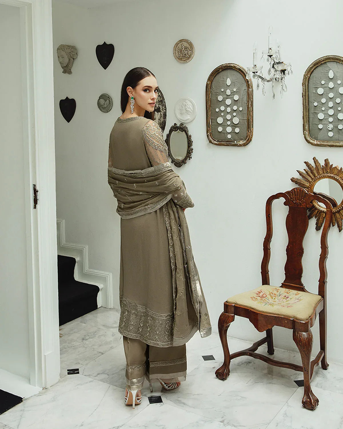 Maryum n Maria | Freesia Ariya Formals | SW23-504 - Umber - Zarin - Rang-e-Khaas