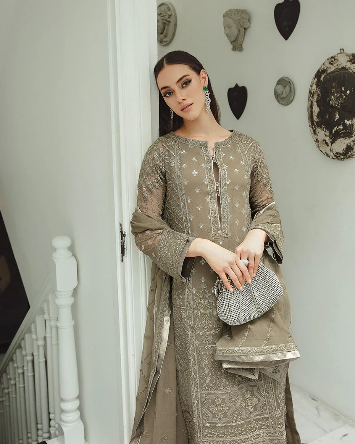 Maryum n Maria | Freesia Ariya Formals | SW23-504 - Umber - Zarin - Rang-e-Khaas