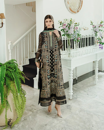 Maryum n Maria | Freesia Ariya Formals |  SW23-507 - Black - Iman - Rang-e-Khaas