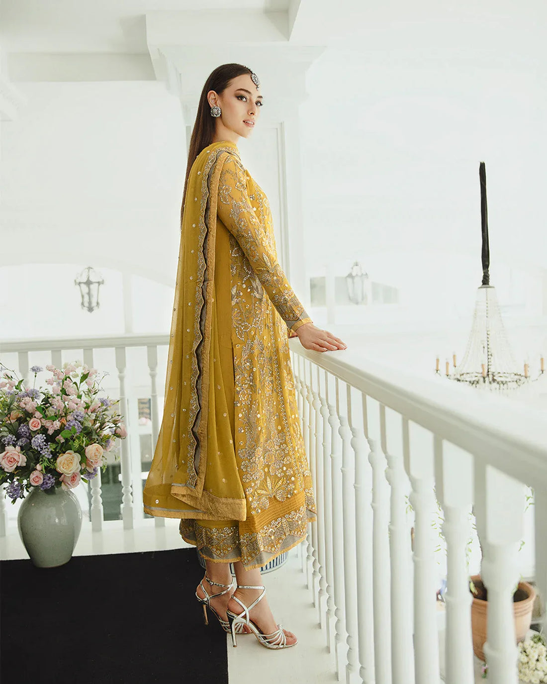 Maryum n Maria | Freesia Ariya Formals | SW23-510 - Ocher - Laleh - Rang-e-Khaas