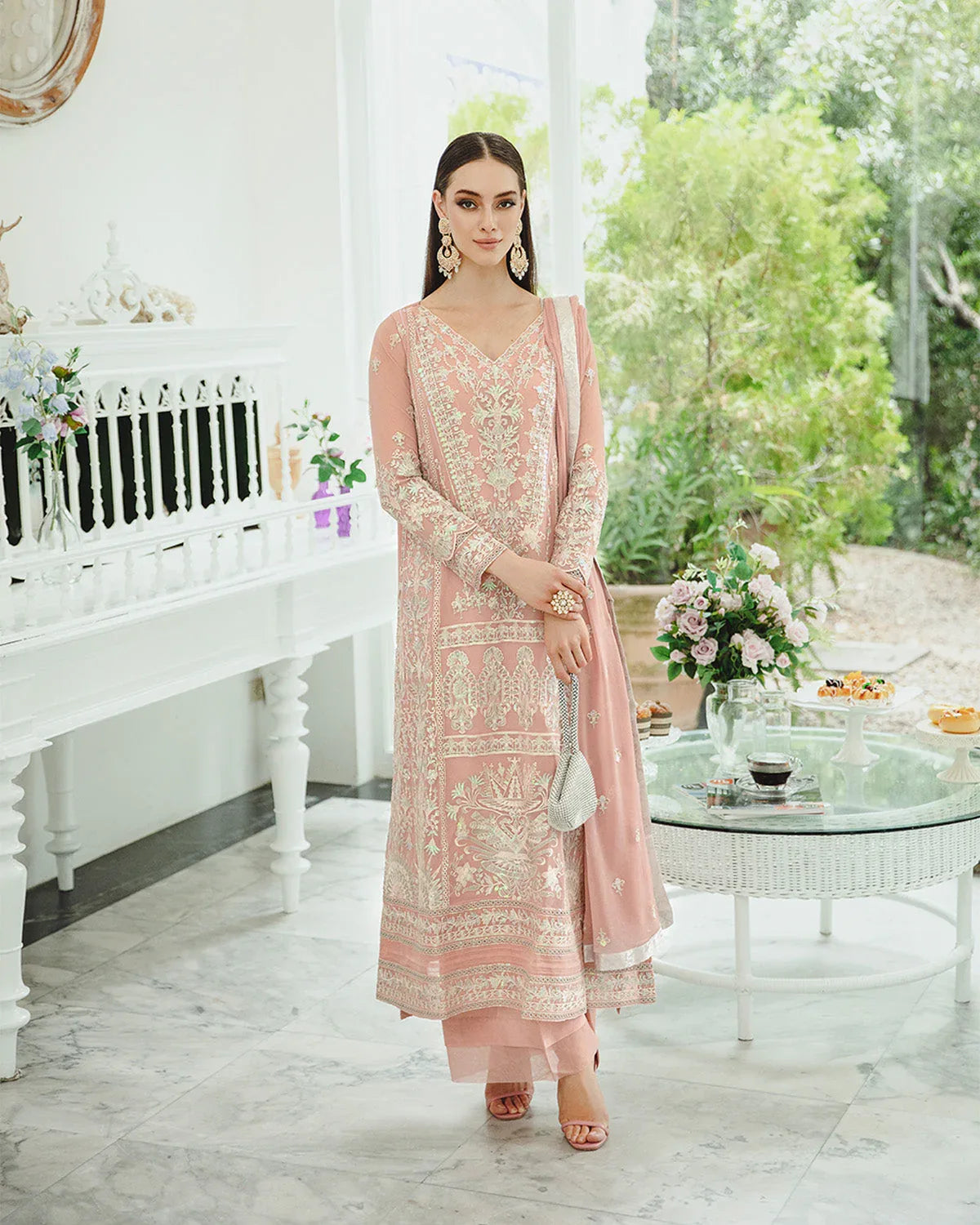 Maryum n Maria | Freesia Ariya Formals | SW23-503 - Pink Nude - Negar - Rang-e-Khaas