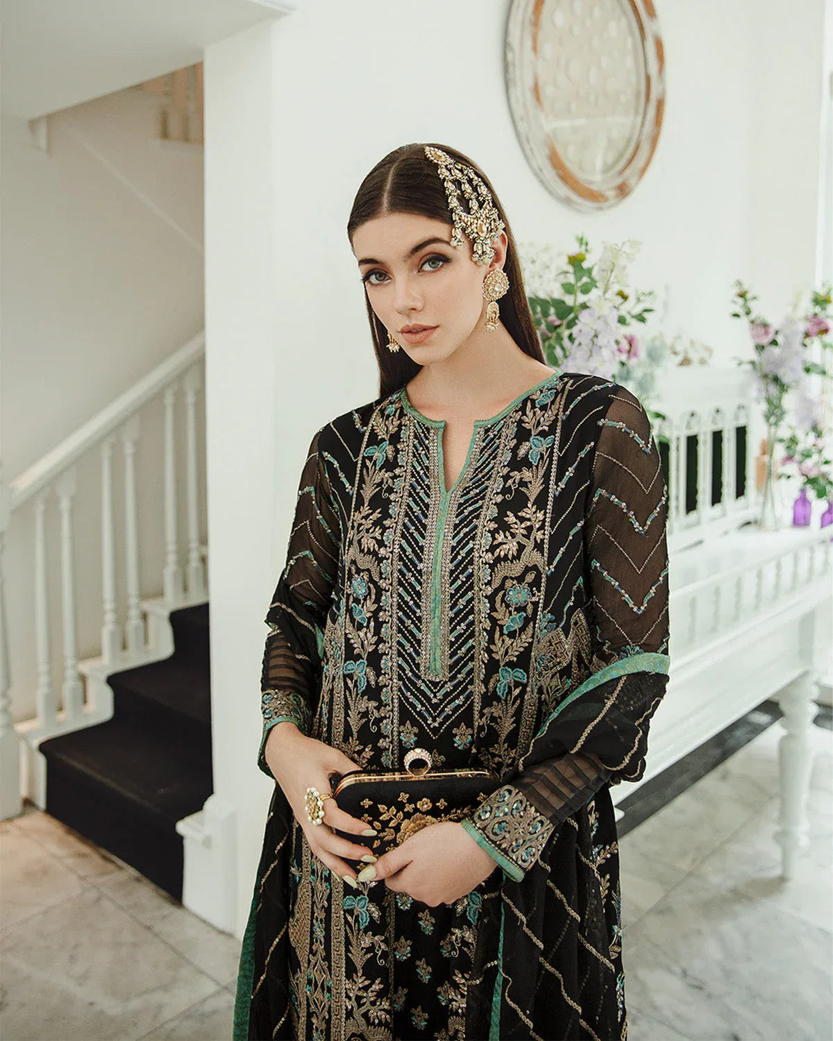 Maryum n Maria | Freesia Ariya Formals |  SW23-507 - Black - Iman - Rang-e-Khaas