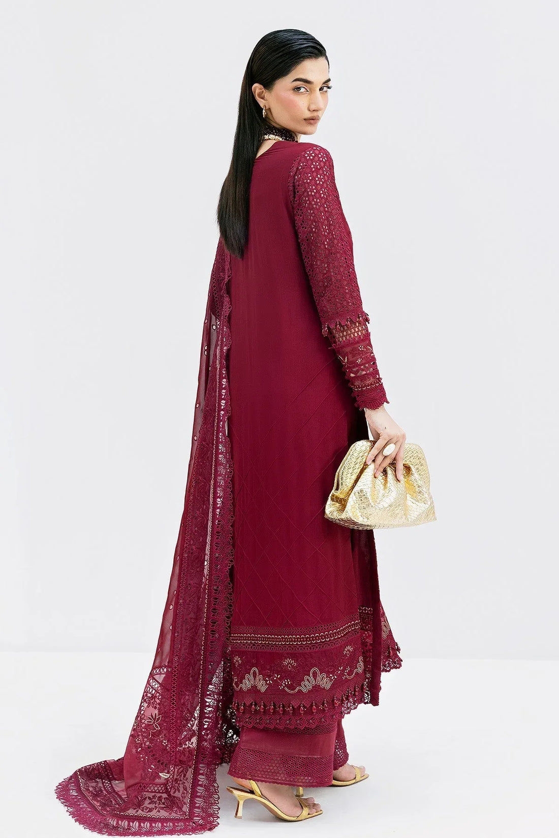 Imrozia Premium | Luxe Serene 25 | S-1089 SCARLET - Rang-e-Khaas