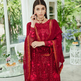 Maryum n Maria | Freesia Ariya Formals | SW23-506 - Crimson - Shadi