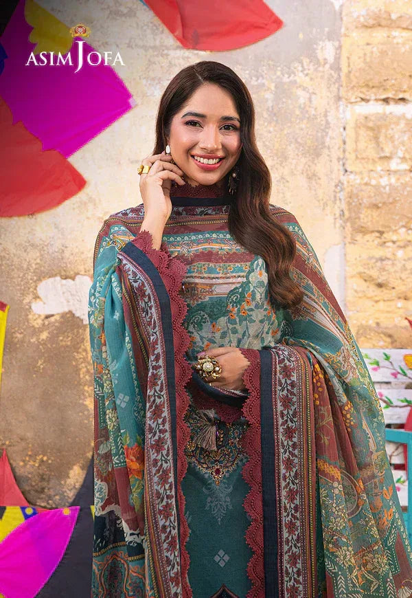 Asim Jofa | Aira Summer Prints | AJAR-01 - Rang-e-Khaas