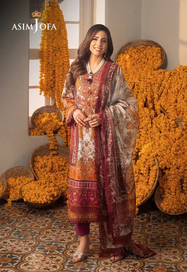 Asim Jofa | Aira Summer Prints | AJAR-04 - Rang-e-Khaas